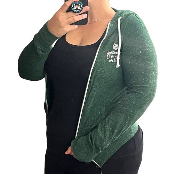 Nike X-SMALL Washington University St. Louis Full Zip Long Sleeve Hooded Jacket - Picture 8 of 11